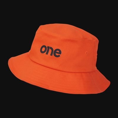 Herren stoffhut orange - One