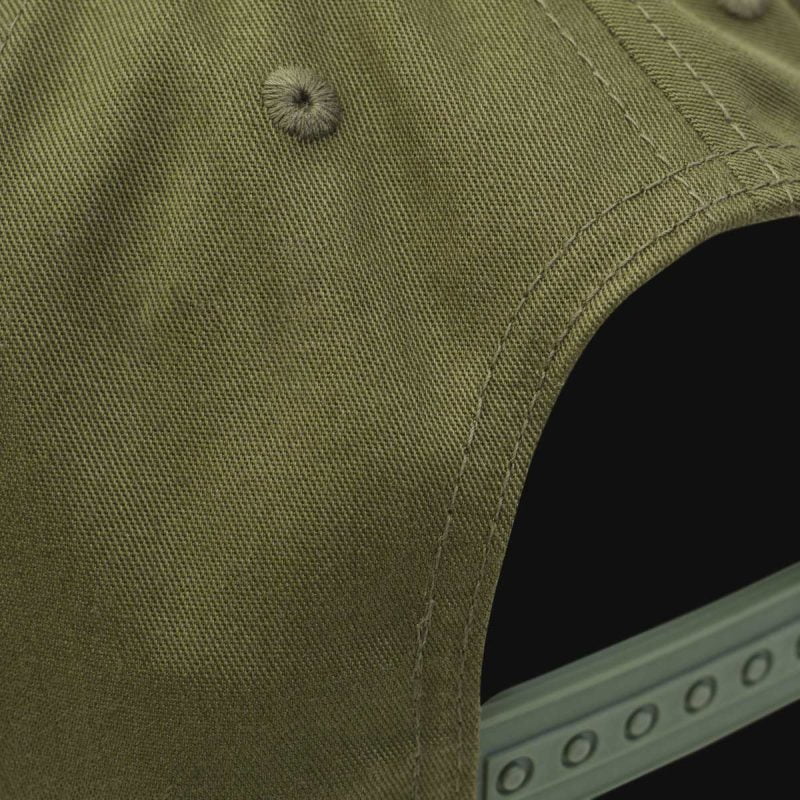 Kappe grün mit Verschluss Khaki O1 - 03