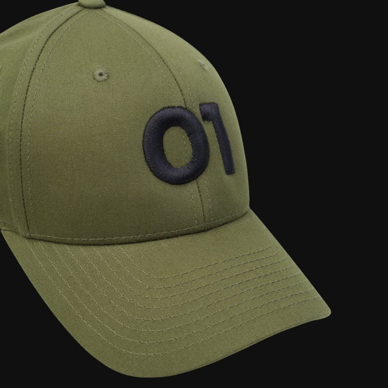 Kappe grün mit Verschluss Khaki O1 - 05