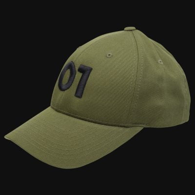 Kappe grün mit Verschluss Khaki O1