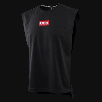 Schwarzes Herren Muskelshirt - Classic Red One