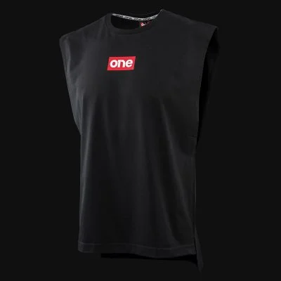 Schwarzes Herren Muskelshirt - Classic Red One