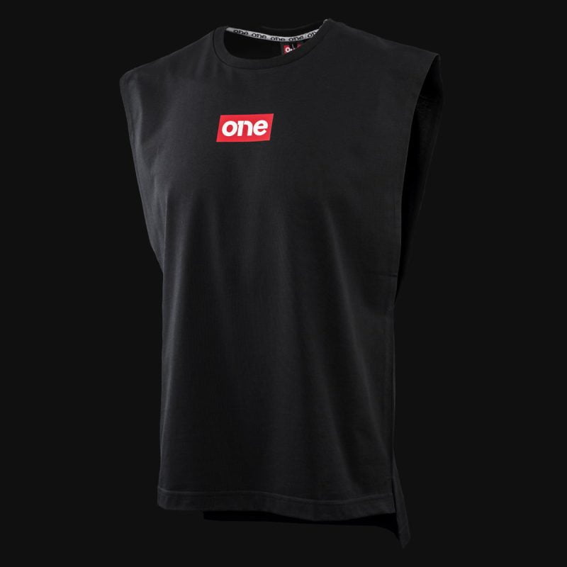 Schwarzes Herren Muskelshirt - Classic Red One