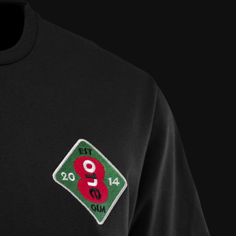 Schwarzes Herren-T-Shirt in Übergröße - Ace One - 02