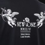 Schwarzes Herren-T-Shirt in Übergröße - New One Tee - 04