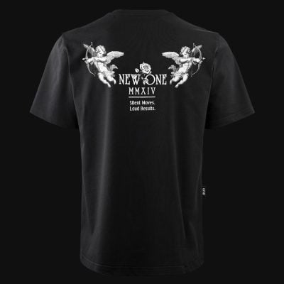 Schwarzes Herren-T-Shirt in Übergröße - New One Tee