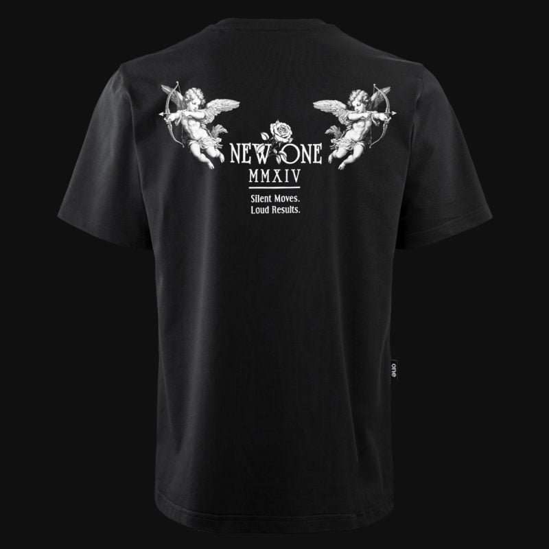 Schwarzes Herren-T-Shirt in Übergröße - New One Tee