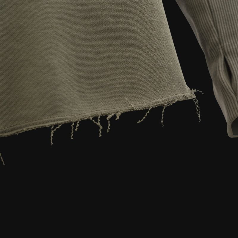 Set Khaki Herren Sweatshirt und Herrenjeans – Metro Moss One - 09