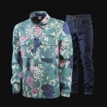 Set Overshirt mit Knöpfen und Eingrifftaschen + Herrenjeans – DJD One