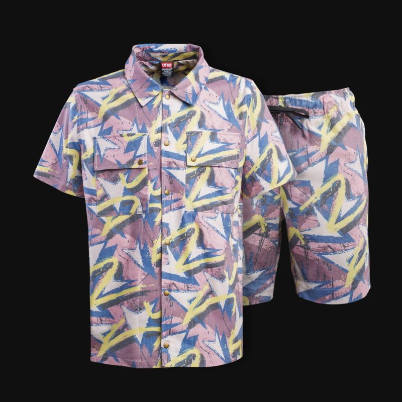 Set Overshirt mit Knöpfen und Eingrifftaschen + Shorts – Oasis One - 02