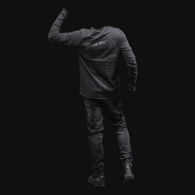 Set Schwarzes Herren Sweatshirt und Herrenjeans – Noir Flex One