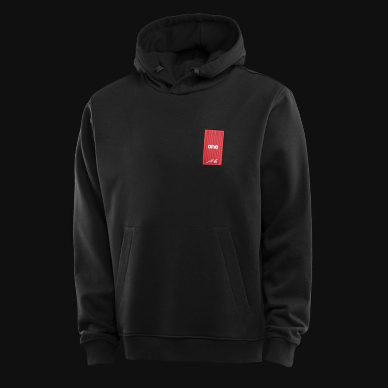Schwarzes Herren Hoodie - Signature One - 02