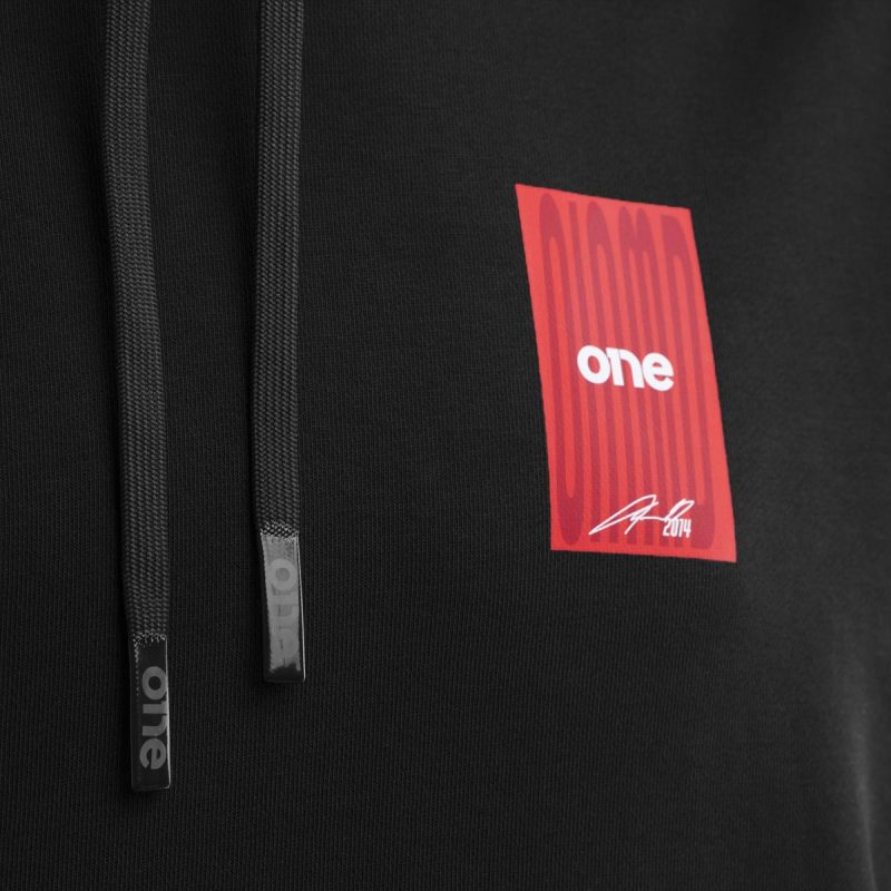 Schwarzes Herren Hoodie - Signature One - 03