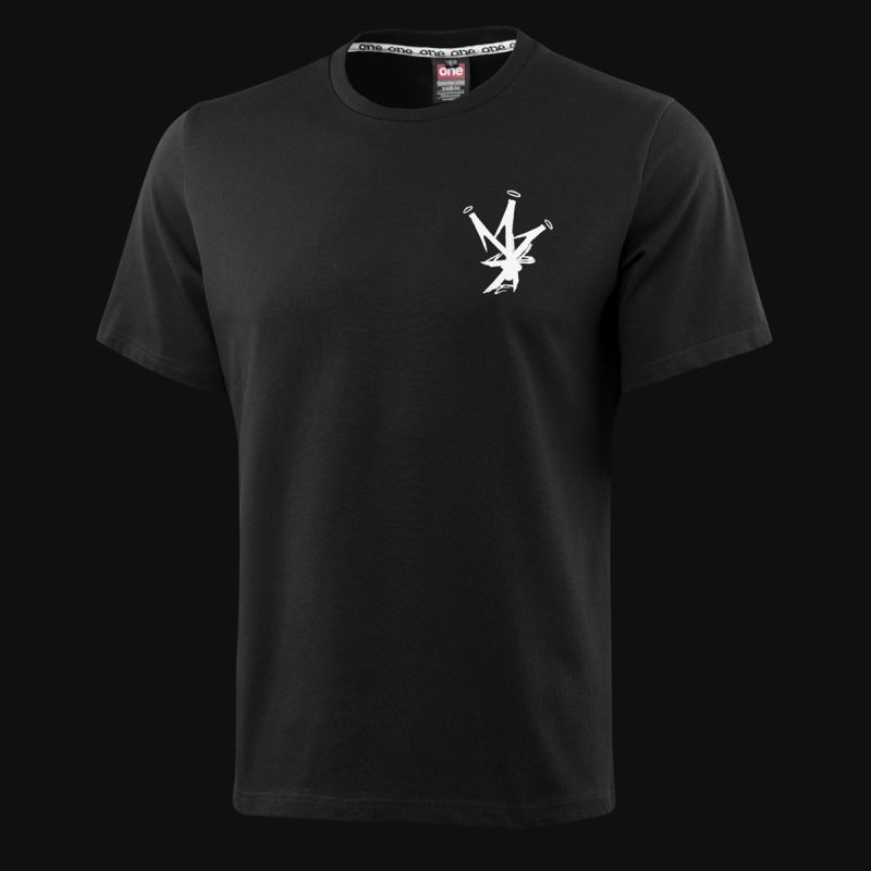 Schwarzes Herren-T-Shirt in Übergröße - OBLV One - 03