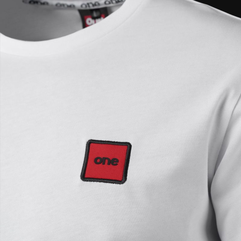 Weißes Herren-T-Shirt in Übergröße - Red Box - 03