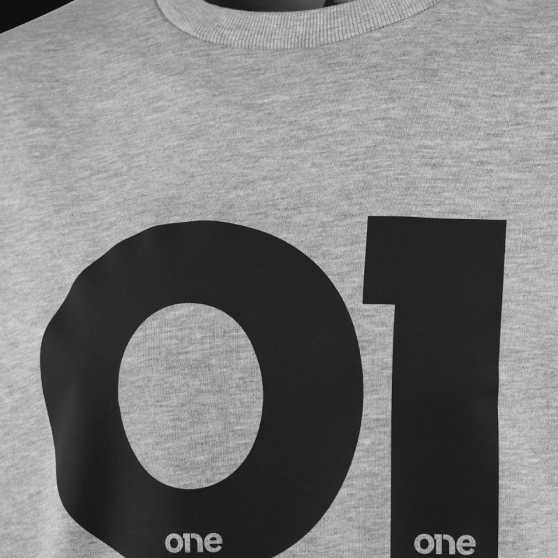 Graues Herren Sweatshirt - O1 Grey - 02