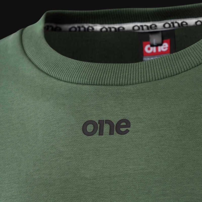 Opalgrünes Herren Sweatshirt - D-Verdant One - 02