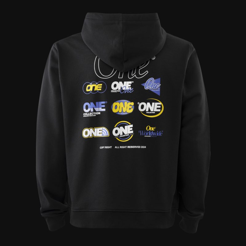 Schwarzes Herren Hoodie – Anniversary X