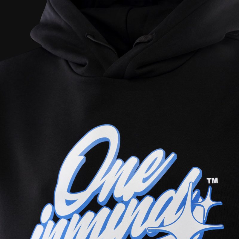 Schwarzes Herren Hoodie – Blizzard X One - 02