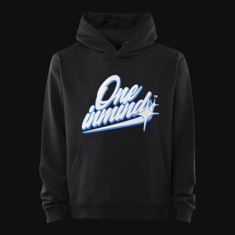 Schwarzes Herren Hoodie – Blizzard X One