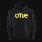 Schwarzes Herren Hoodie - Electric One V.02 - 02