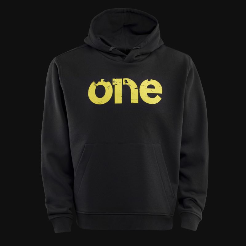 Schwarzes Herren Hoodie - Electric One V.02 - 02