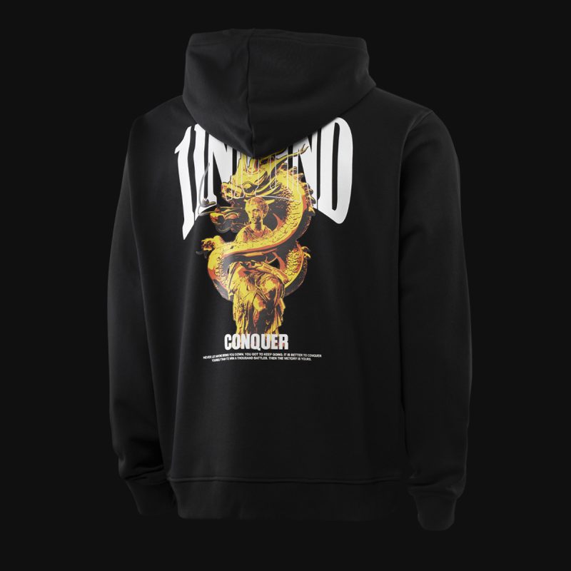 Schwarzes Herren Hoodie – GD One - 04