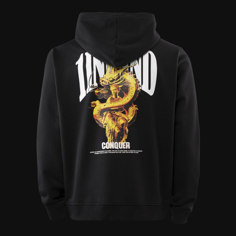 Schwarzes Herren Hoodie – GD One