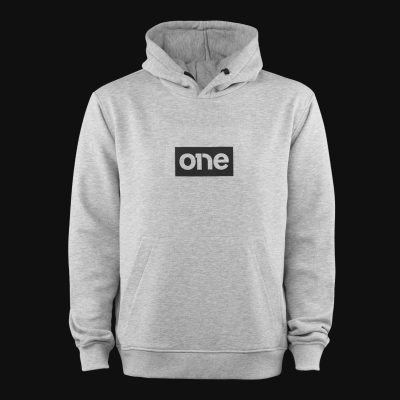 Schwarzes Herren Hoodie – Grey B-Box