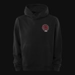 Schwarzes Herren Hoodie – Midnight Rose - 02