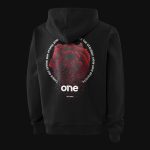 Schwarzes Herren Hoodie – Midnight Rose - 04