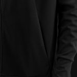 Schwarzes Herren Hoodie mit Reißverschluss - Obsidian O1 - 04