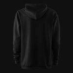 Schwarzes Herren Hoodie mit Reißverschluss - Obsidian O1 - 05