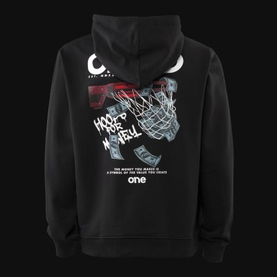 Schwarzes Herren Hoodie – Posterized One
