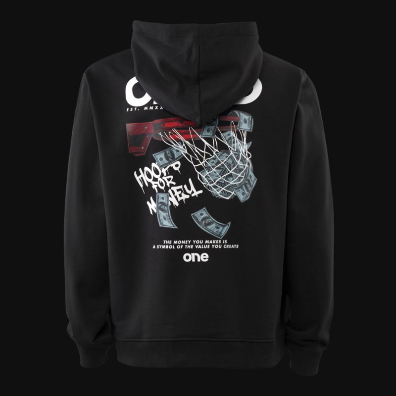Schwarzes Herren Hoodie – Posterized One