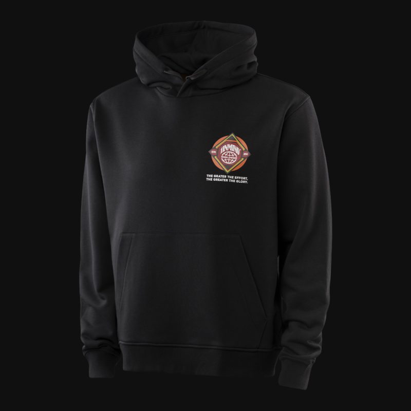 Schwarzes Herren Hoodie – The Effort One - 02