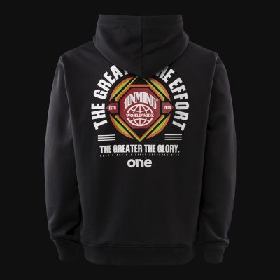 Schwarzes Herren Hoodie – The Effort One