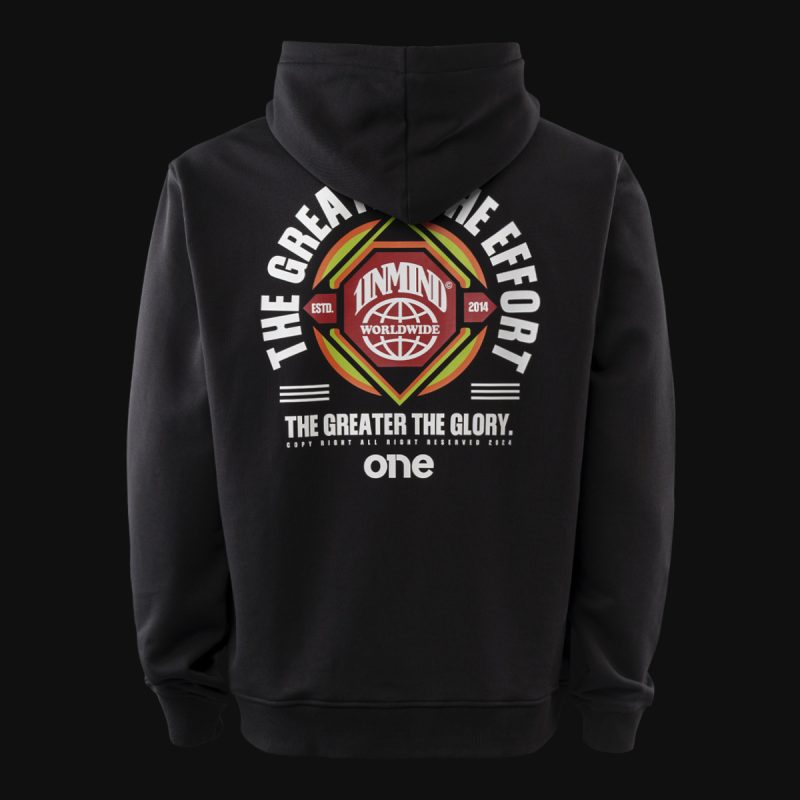 Schwarzes Herren Hoodie – The Effort One
