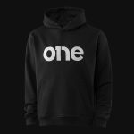 Schwarzes Herren Hoodie – W Classics One - 02