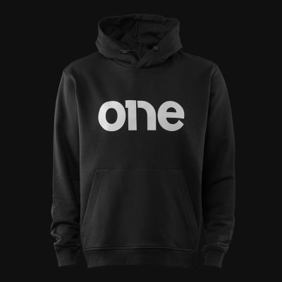 Schwarzes Herren Hoodie – W Classics One