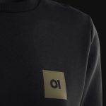 Schwarzes Herren Sweatshirt - O1 Khaki Box - 03