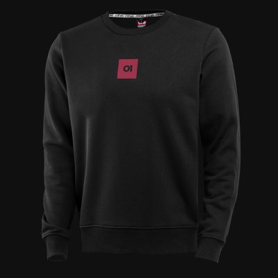 Schwarzes Herren Sweatshirt - O1 Red Box