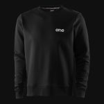Schwarzes Herren Sweatshirt - White One Classics - 03
