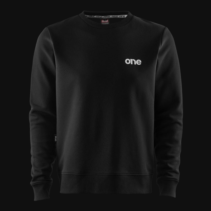 Schwarzes Herren Sweatshirt - White One Classics