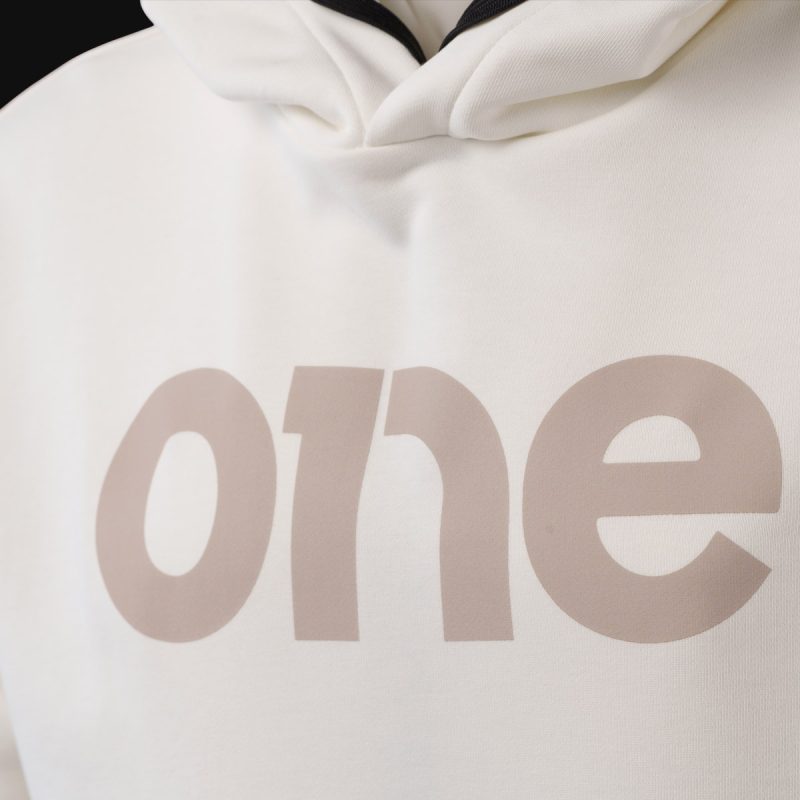 Weißes Herren Hoodie - Milky One - 04