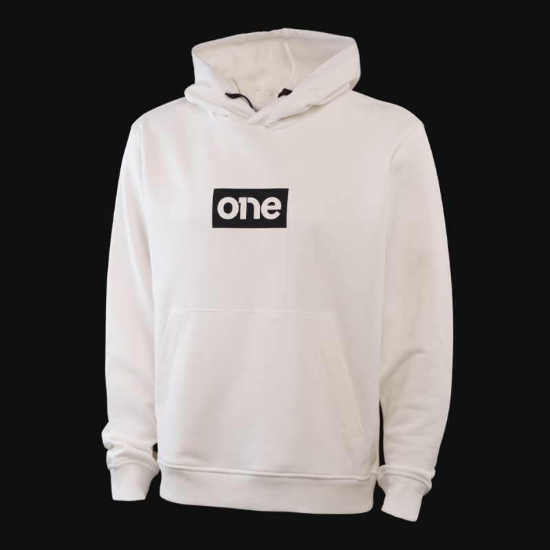 Weißes Herren Hoodie - Black W-Box - 03