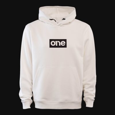 Weißes Herren Hoodie - Black W-Box