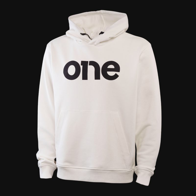 Weißes Herren Hoodie - DW-One - 03