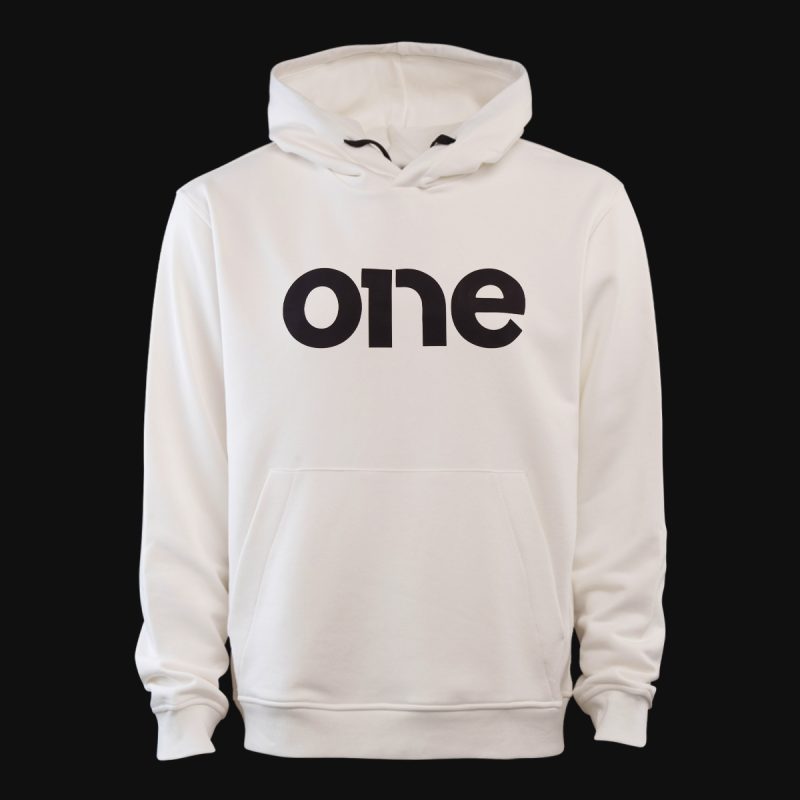 Weißes Herren Hoodie - DW-One