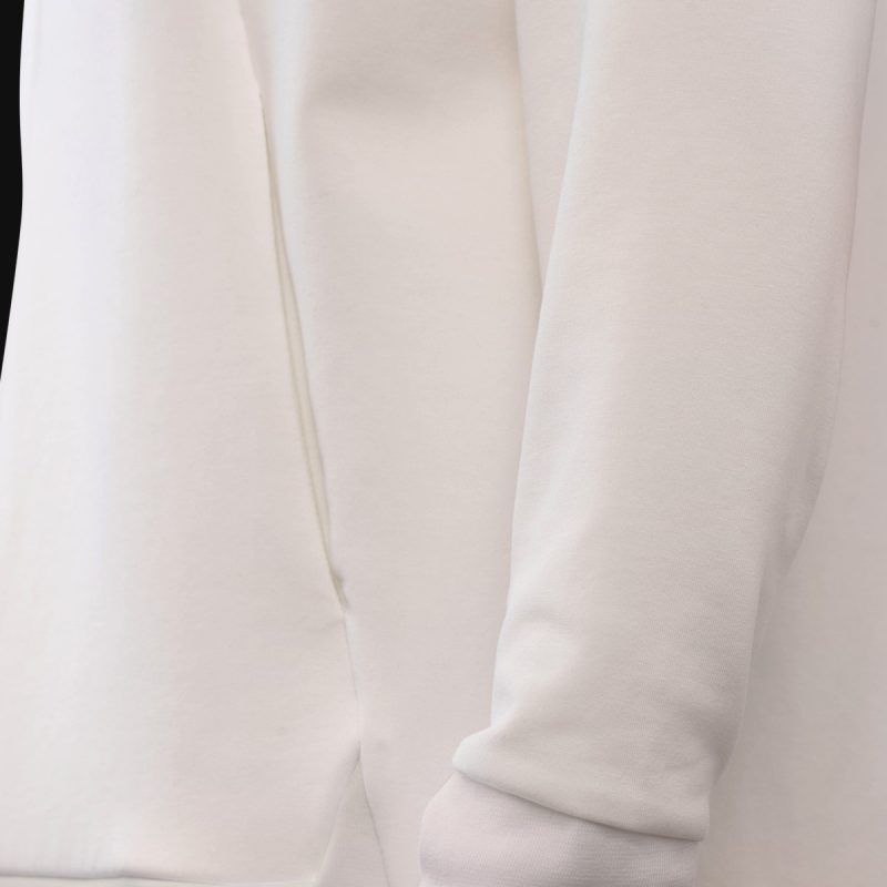 Weißes Herren Hoodie mit Reißverschluss - Halo O1 - 07